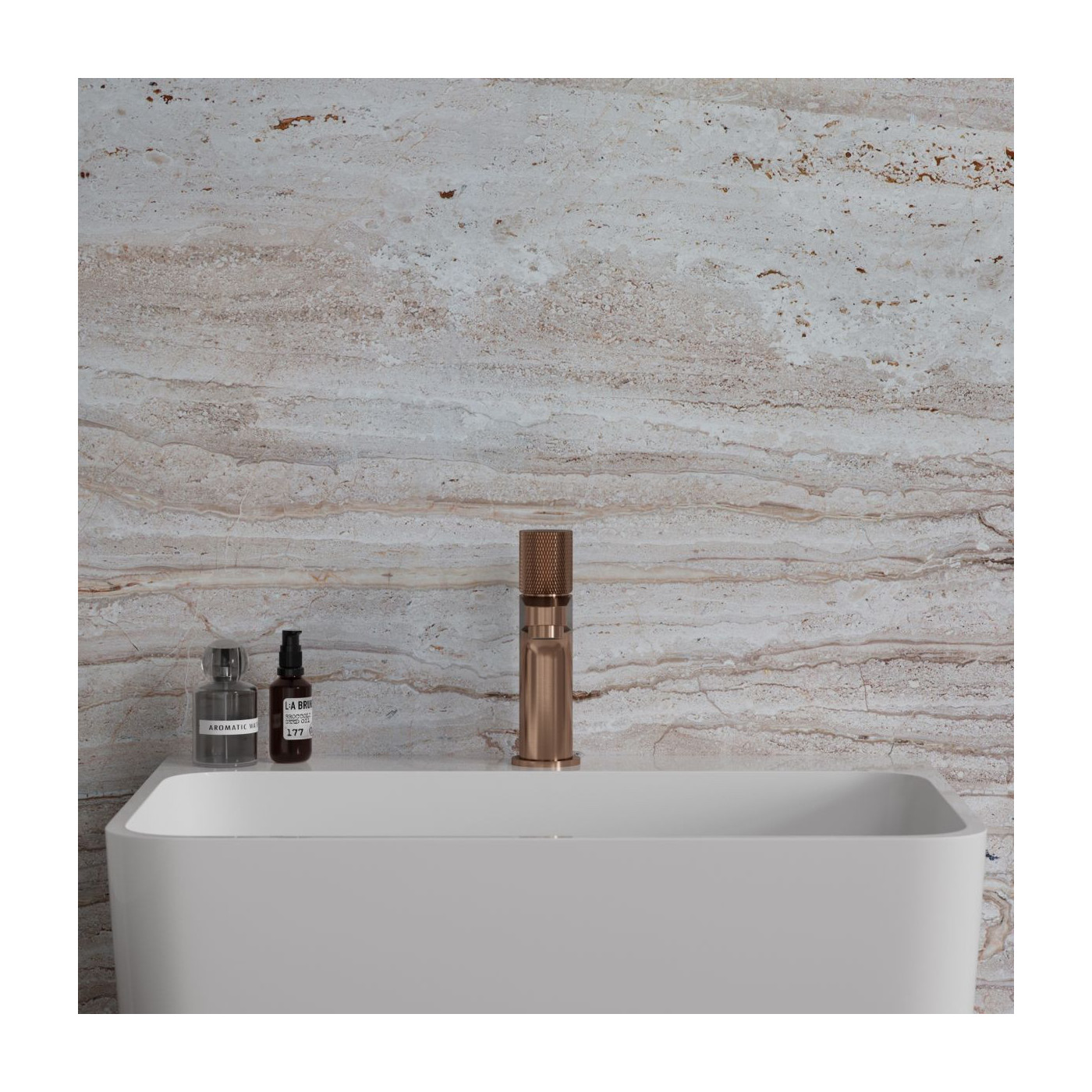 Bateria Umywalkowa Contour Miedź Szczotkowana CT8010CPB Omnires Bateria Umywalkowa Contour Miedź Szczotkowana CT8010CPB Omnires