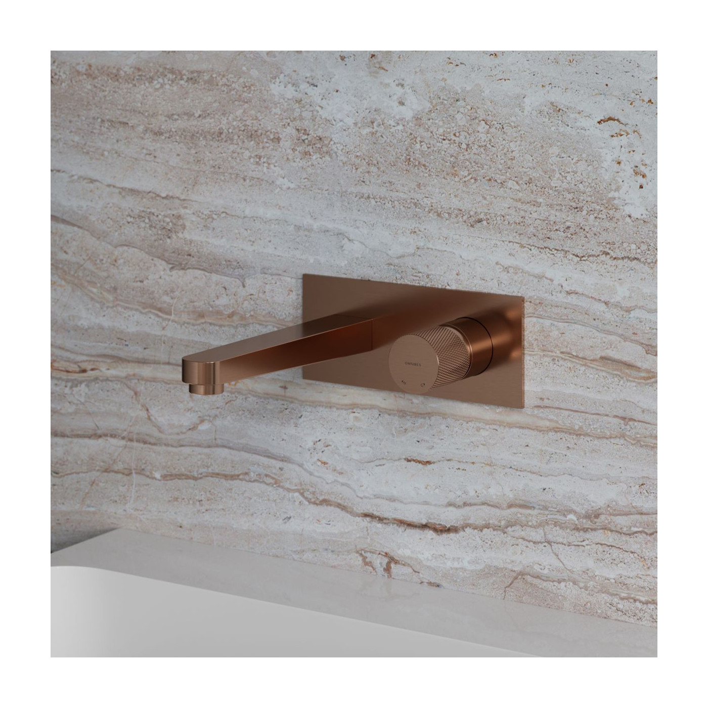 Bateria Umywalkowa Podtynkowa Contour Miedź Szczotkowana CT8015CPB Omnires Bateria Umywalkowa Podtynkowa Contour Miedź Szczotkowana CT8015CPB Omnires