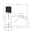 Bateria Umywalkowa Contour Miedź Szczotkowana CT8020CPB Omnires Bateria Umywalkowa Contour Miedź Szczotkowana CT8020CPB Omnires