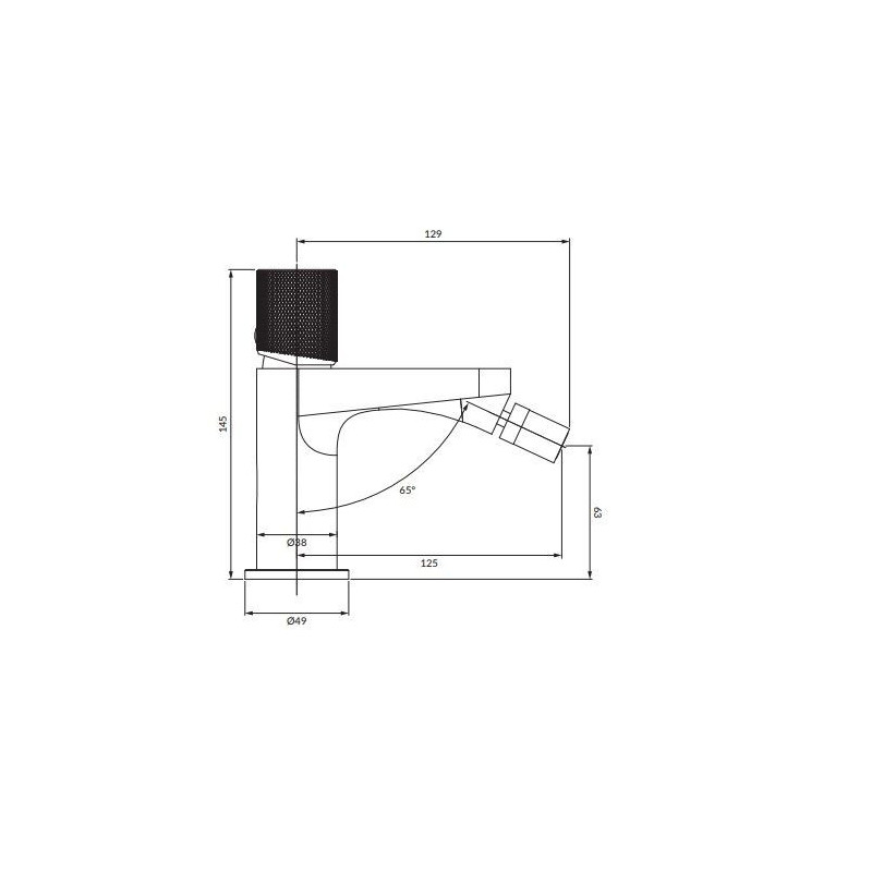 Bateria Umywalkowa Contour Miedź Szczotkowana CT8020CPB Omnires Bateria Umywalkowa Contour Miedź Szczotkowana CT8020CPB Omnires