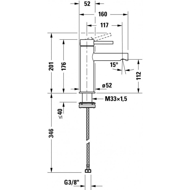 Bateria Umywalkowa Circle M Chrom CE1020002010 Duravit Bateria Umywalkowa Circle M Chrom CE1020002010 Duravit