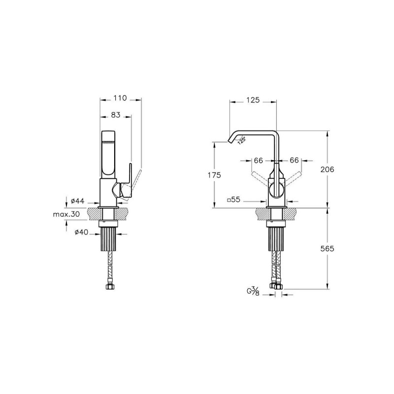 Bateria Umywalkowa Suit Złoty A4261674 Vitra Bateria Umywalkowa Suit Złoty A4261674 Vitra