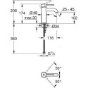 Bateria Umywalkowa Essence S Brushed Cool Sunrise 23590GN1 Grohe Bateria Umywalkowa Essence S Brushed Cool Sunrise 23590GN1 Grohe
