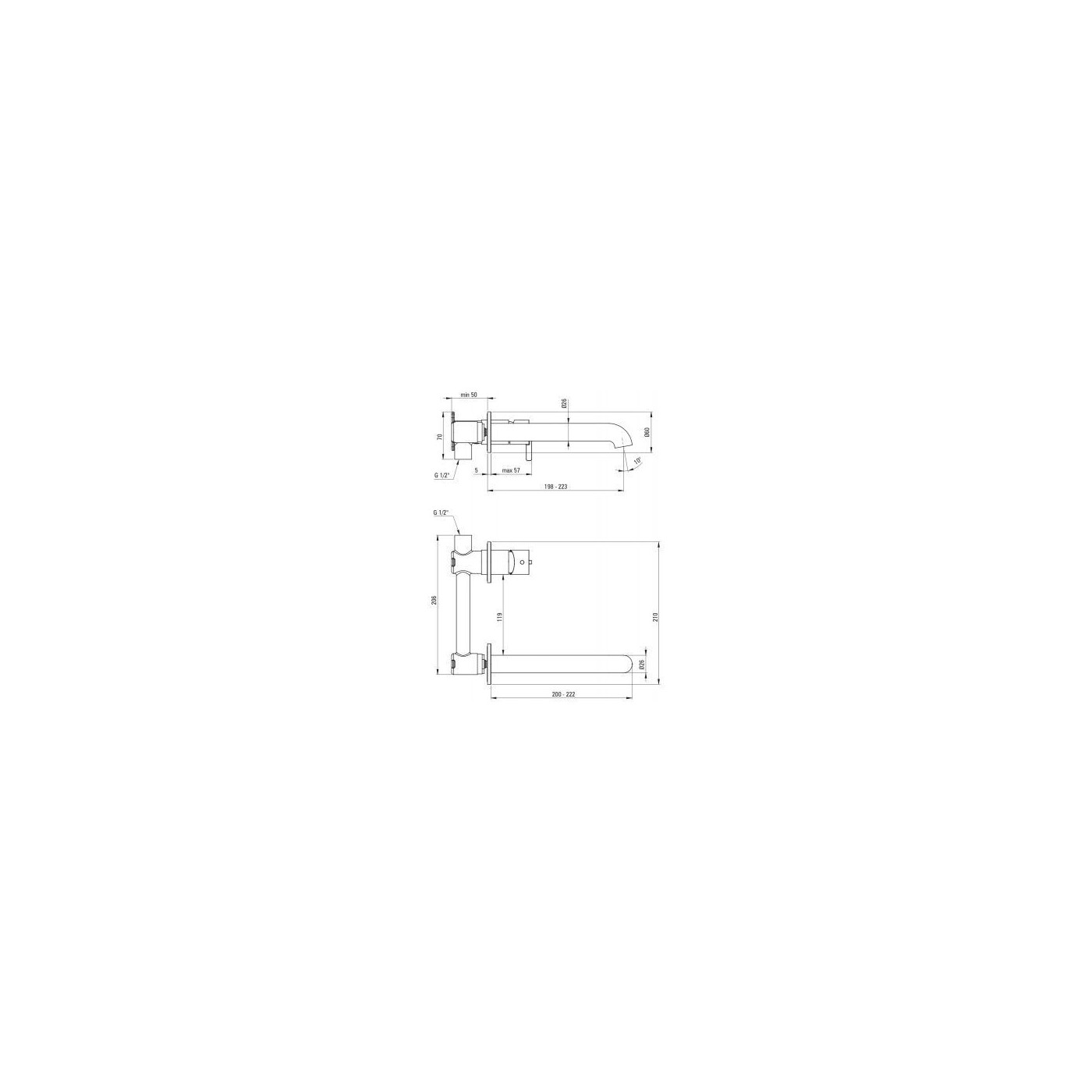 Bateria Umywalkowa Podtynkowa Silia Nero BQSN54L Deante Bateria Umywalkowa Podtynkowa Silia Nero BQSN54L Deante
