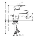 Bateria Umywalkowa 70 Z Kompletem Odpływowym Z Cięgłem Logis 71070670 Hansgrohe Bateria Umywalkowa 70 Z Kompletem Odpływowym Z Cięgłem Logis 71070670 Hansgrohe