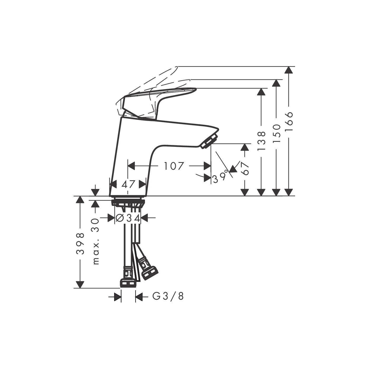 Bateria Umywalkowa 70 Coolstart Z 2 Zakresami Przepływu Bez Kompletu Odpływowego Logis 71076000 Hansgrohe Bateria Umywalkowa 70 Coolstart Z 2 Zakresami Przepływu Bez Kompletu Odpływowego Logis 71076000 Hansgrohe