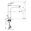 Bateria Umywalkowa 190 Z Kompletem Odpływowym Z Cięgłem Logis 71090670 Hansgrohe Bateria Umywalkowa 190 Z Kompletem Odpływowym Z Cięgłem Logis 71090670 Hansgrohe