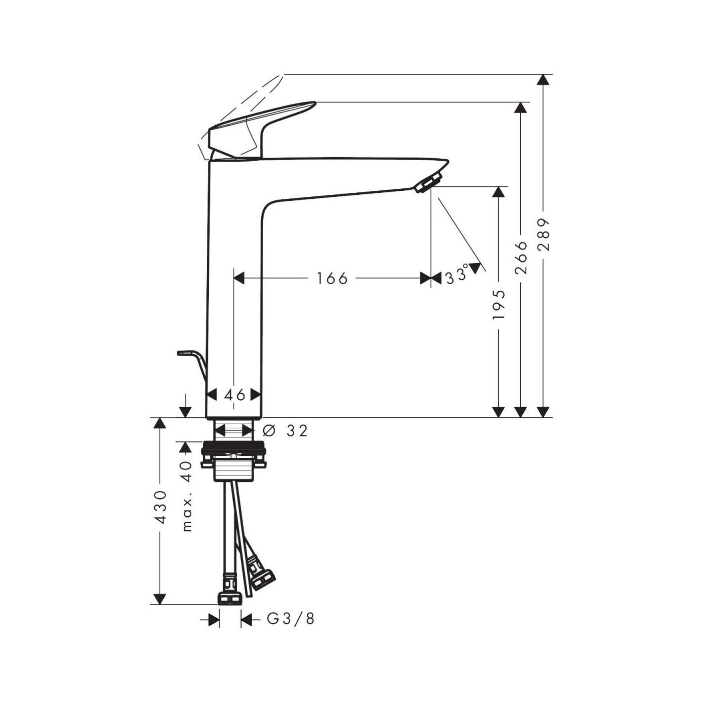 Bateria Umywalkowa 190 Z Kompletem Odpływowym Z Cięgłem Logis 71090670 Hansgrohe Bateria Umywalkowa 190 Z Kompletem Odpływowym Z Cięgłem Logis 71090670 Hansgrohe