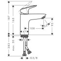 Bateria Umywalkowa 100 Z Kompletem Odpływowym Push-Open Logis 71107670 Hansgrohe Bateria Umywalkowa 100 Z Kompletem Odpływowym Push-Open Logis 71107670 Hansgrohe