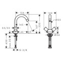 Bateria Umywalkowa 150 Bez Kompletu Odpływowego Logis 71221000 Hansgrohe Bateria Umywalkowa 150 Bez Kompletu Odpływowego Logis 71221000 Hansgrohe