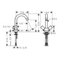 Bateria Umywalkowa 150 Z Kompletem Odpływowym Z Cięgłem Logis 71222000 Hansgrohe Bateria Umywalkowa 150 Z Kompletem Odpływowym Z Cięgłem Logis 71222000 Hansgrohe