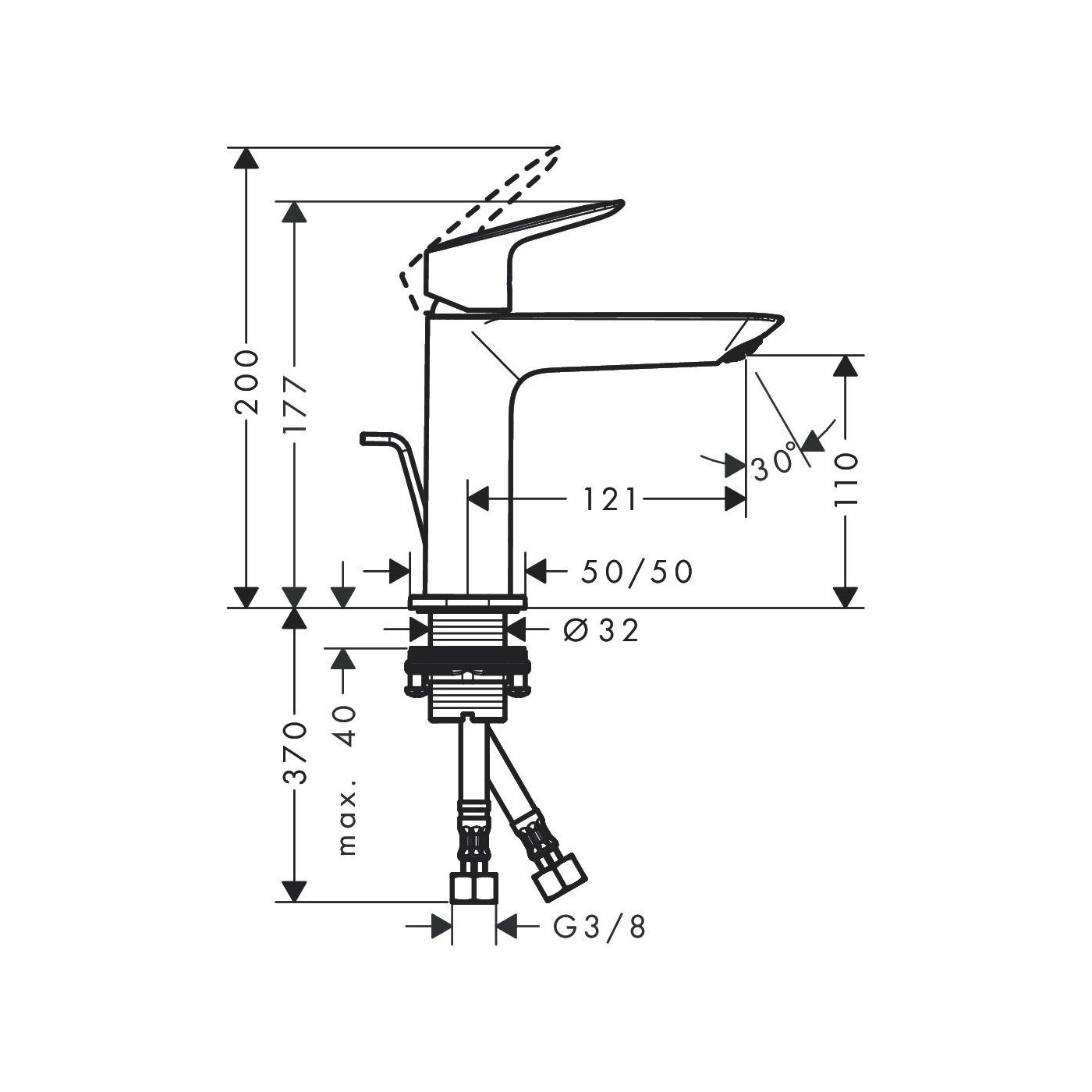 Bateria Umywalkowa 110 Fine Z Kompletem Odpływowym Z Cięgłem Logis 71251000 Hansgrohe Bateria Umywalkowa 110 Fine Z Kompletem Odpływowym Z Cięgłem Logis 71251000 Hansgrohe