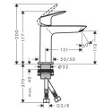 Bateria Umywalkowa 110 Fine Z Kompletem Odpływowym Push-Open Logis 71252670 Hansgrohe Bateria Umywalkowa 110 Fine Z Kompletem Odpływowym Push-Open Logis 71252670 Hansgrohe