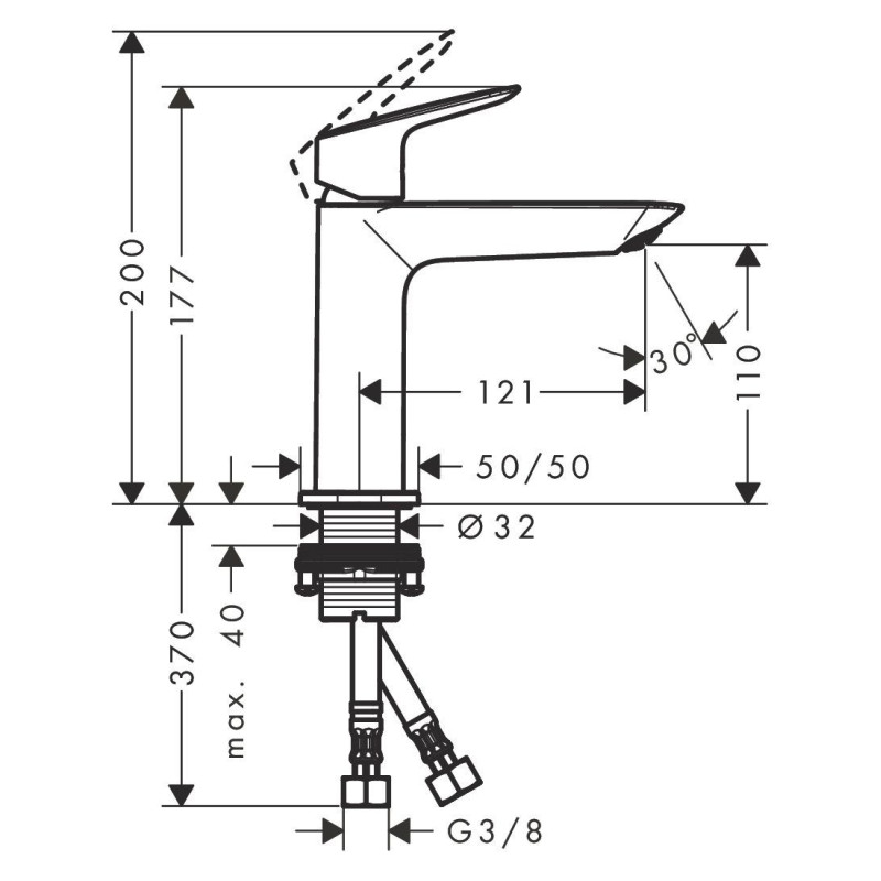 Bateria Umywalkowa 110 Fine Coolstart Bez Kompletu Odpływowego Logis 71255670 Hansgrohe Bateria Umywalkowa 110 Fine Coolstart Bez Kompletu Odpływowego Logis 71255670 Hansgrohe