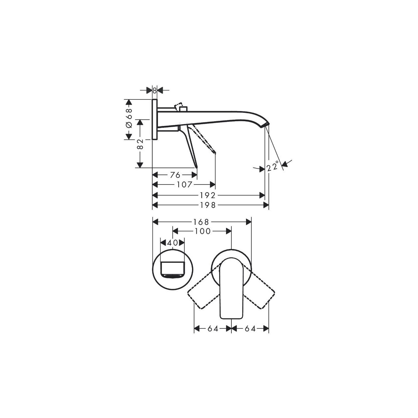 Jednouchwytowa Bateria Umywalkowa Podtynkowa Vivenis 75050000 Hansgrohe Jednouchwytowa Bateria Umywalkowa Podtynkowa Vivenis 75050000 Hansgrohe