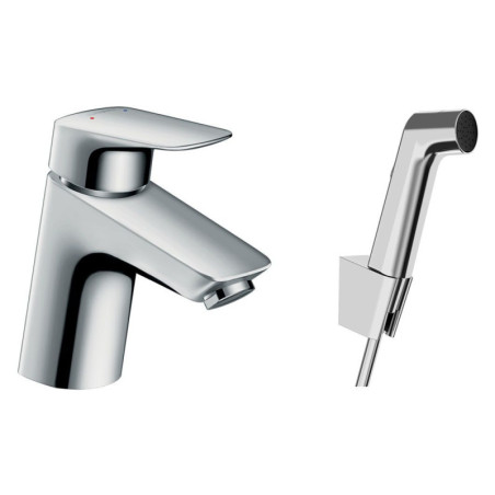 Bateria Umywalkowa Z Główką Bidette I Wężem Bez Kompletu Odpływowego Logis Chrom 71290000 Hansgrohe
