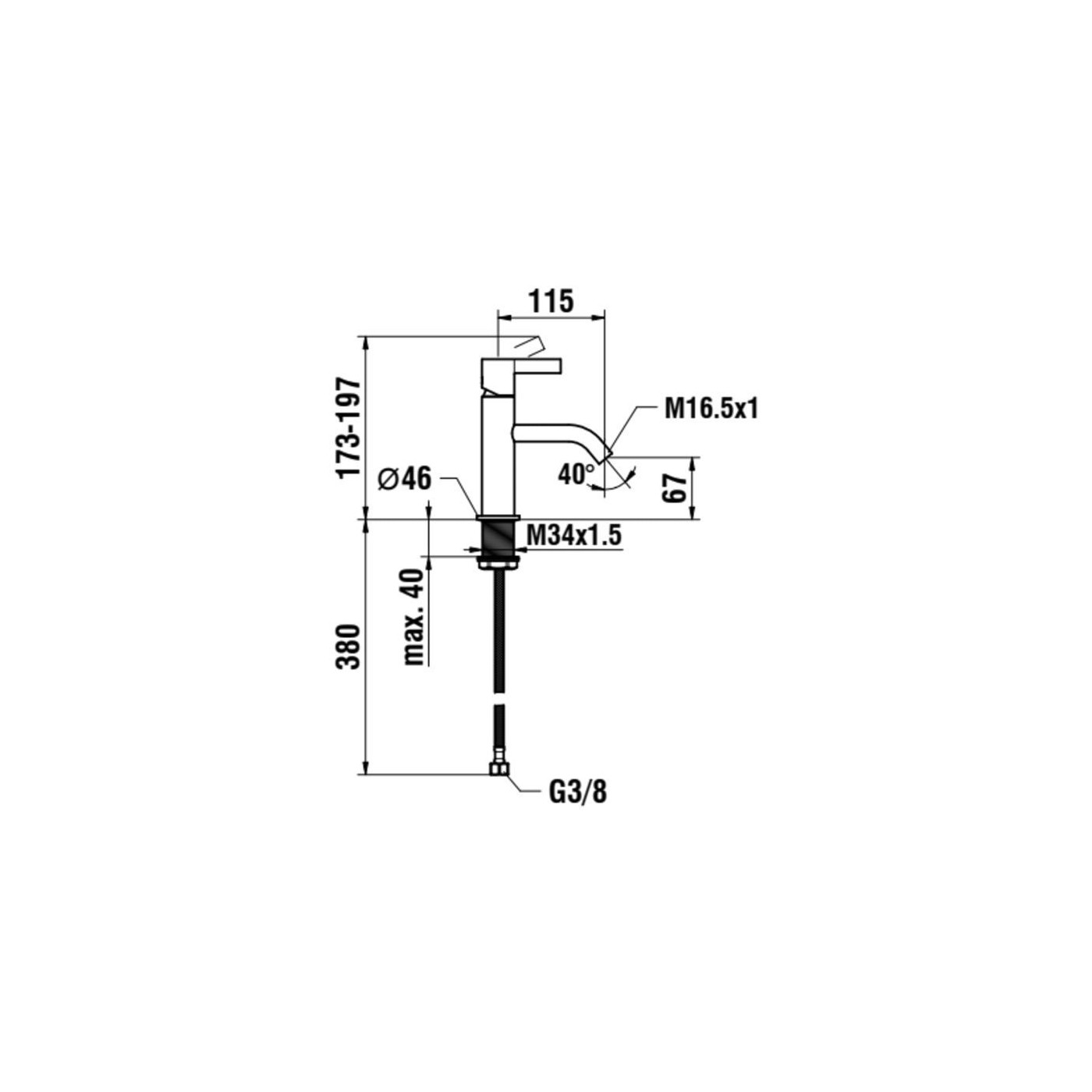 Bateria Umywalkowa Jednouchwytowa Kartell Czarny Mat H3113310811001 Laufen Bateria Umywalkowa Jednouchwytowa Kartell Czarny Mat H3113310811001 Laufen