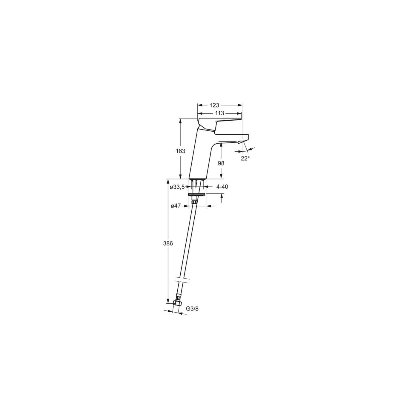 Bateria Umywalkowa Xl Twista Chrom 3806F Oras Bateria Umywalkowa Xl Twista Chrom 3806F Oras