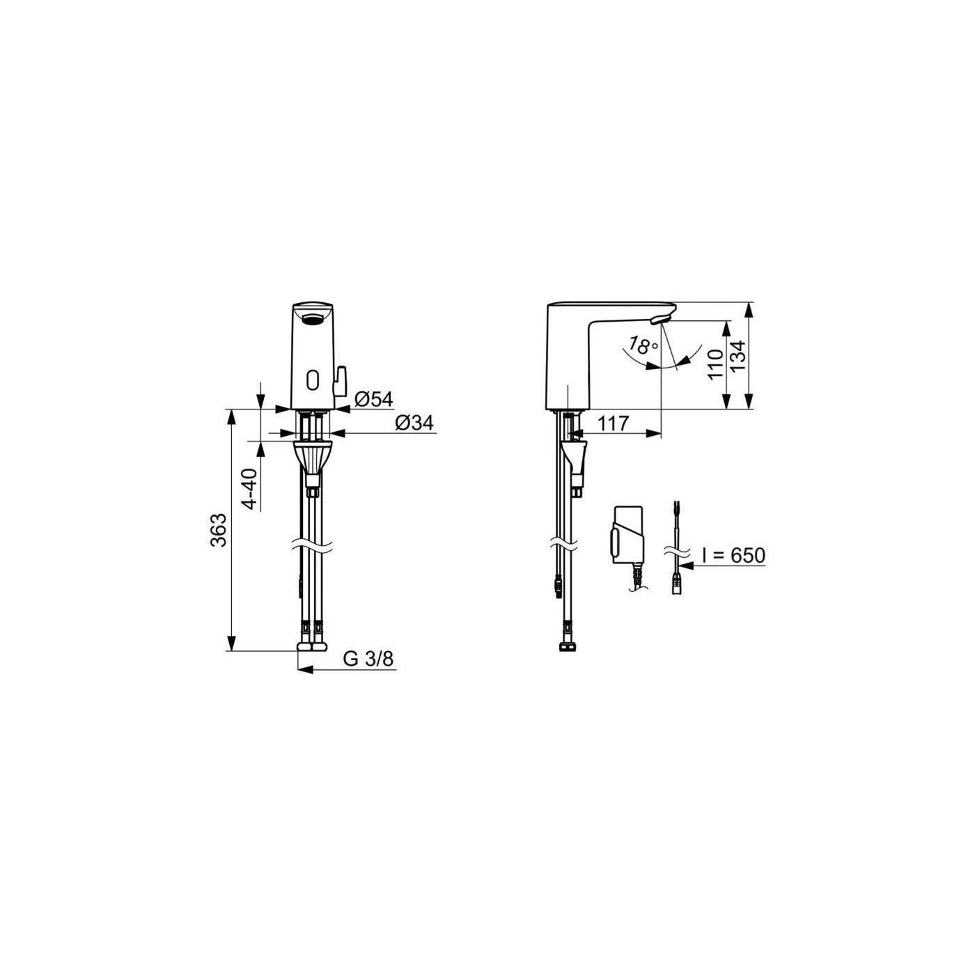 Bateria Umywalkowa 3V Bluetooth Electra Chrom 9200FZ Oras Bateria Umywalkowa 3V Bluetooth Electra Chrom 9200FZ Oras