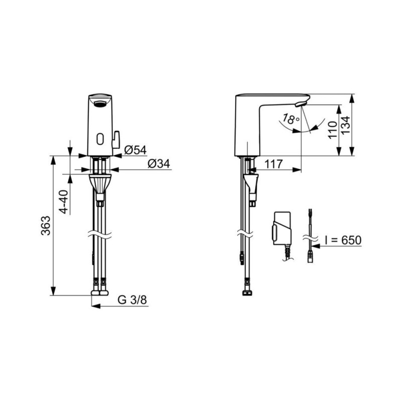 Bateria Umywalkowa 3V Bluetooth Electra Chrom 9200FZ Oras Bateria Umywalkowa 3V Bluetooth Electra Chrom 9200FZ Oras