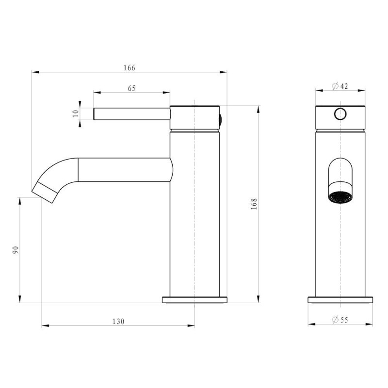 Bateria Umywalkowa Niska Fly Gun Metal 03010BN Emporia Bateria Umywalkowa Niska Fly Gun Metal 03010BN Emporia