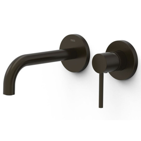 Bateria Umywalkowa Podtynkowa Study Czarny Brąz 26230021KMB Tres
