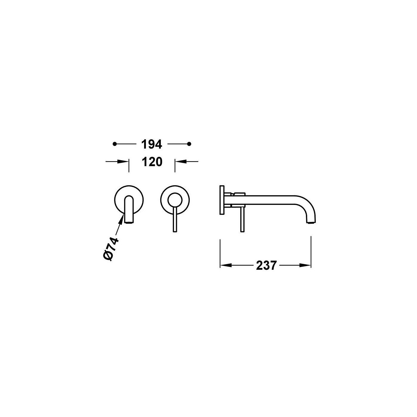 Bateria Umywalkowa Podtynkowa Study Czarny Brąz 26230022KMB Tres Bateria Umywalkowa Podtynkowa Study Czarny Brąz 26230022KMB Tres