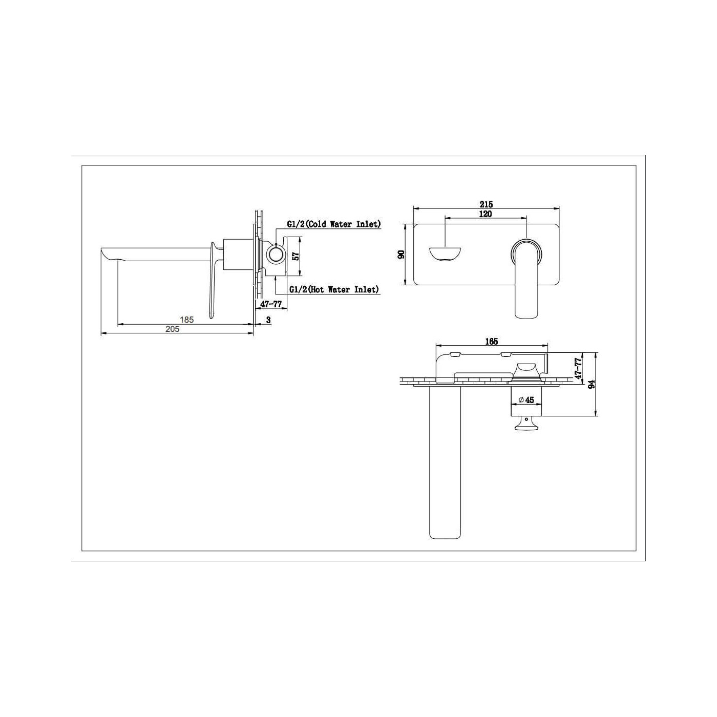 Bateria Umywalkowa Experience Black QW185EB Kohlman Bateria Umywalkowa Experience Black QW185EB Kohlman