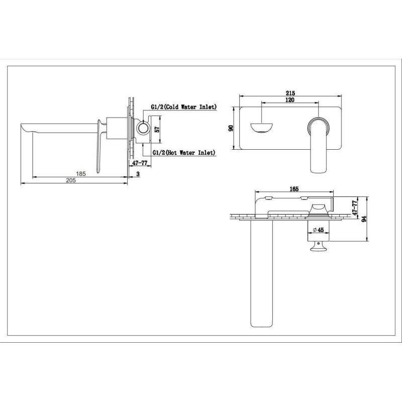 Bateria Umywalkowa Experience Black QW185EB Kohlman Bateria Umywalkowa Experience Black QW185EB Kohlman