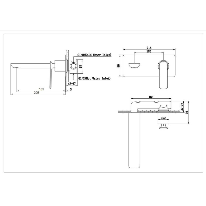 Bateria Umywalkowa Experience Grey QW185EG Kohlman Bateria Umywalkowa Experience Grey QW185EG Kohlman