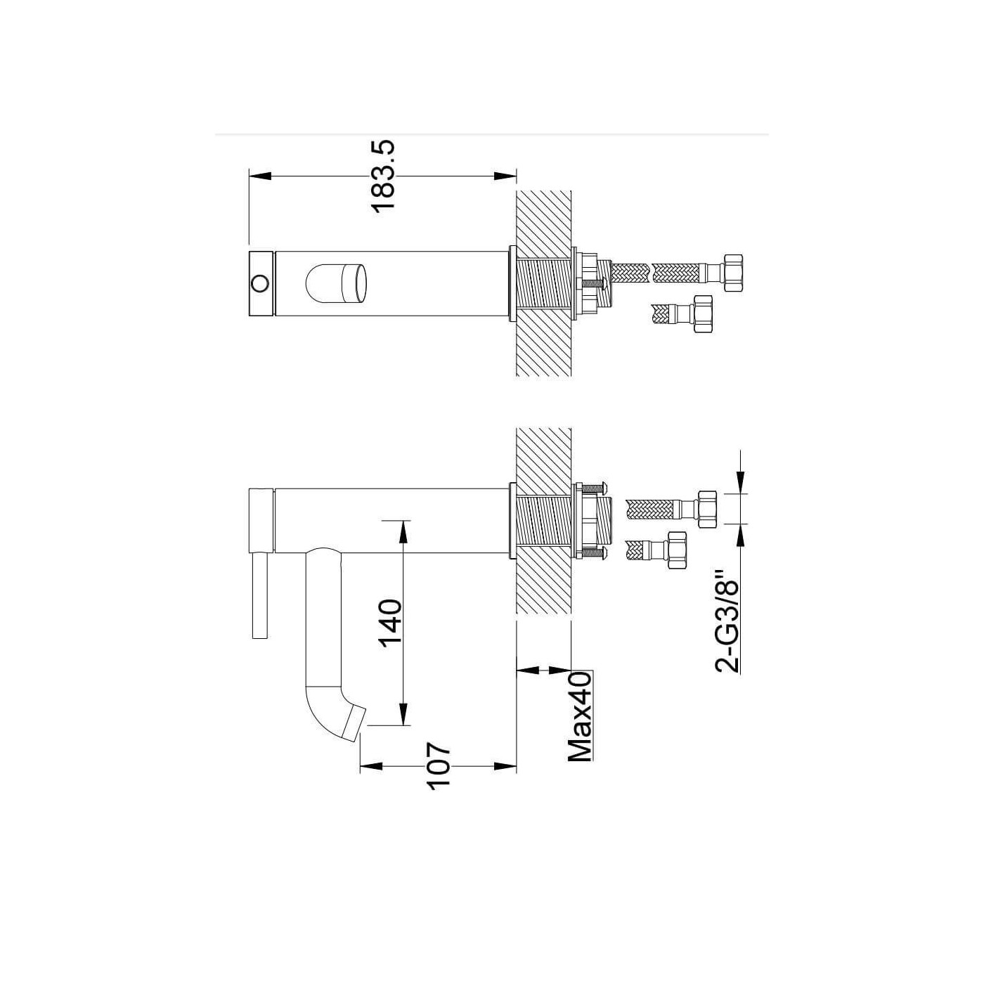 Bateria Umywalkowa Axel QB105A Kohlman Bateria Umywalkowa Axel QB105A Kohlman