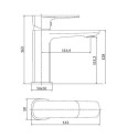 Bateria Umywalkowa Larga Złoty S951-389 Cersanit Bateria Umywalkowa Larga Złoty S951-389 Cersanit