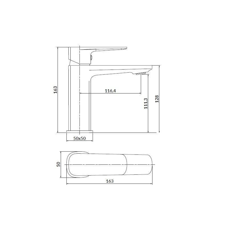 Bateria Umywalkowa Larga Złoty S951-389 Cersanit Bateria Umywalkowa Larga Złoty S951-389 Cersanit
