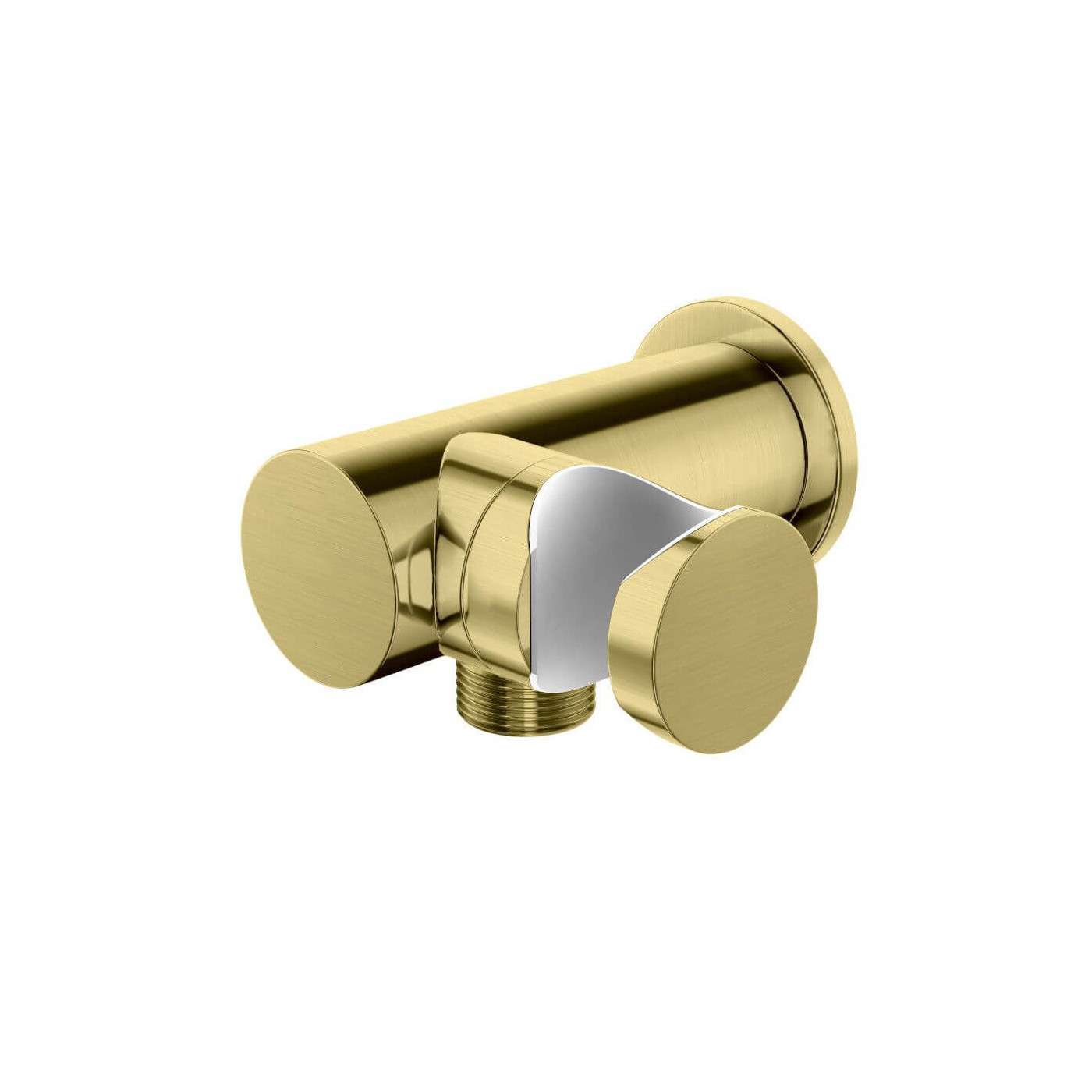 Uchwyt Słuchawkowy Z Przyłączem Wody Experience Brushed Gold QW004AEGDB Kohlman Uchwyt Słuchawkowy Z Przyłączem Wody Experience Brushed Gold QW004AEGDB Kohlman