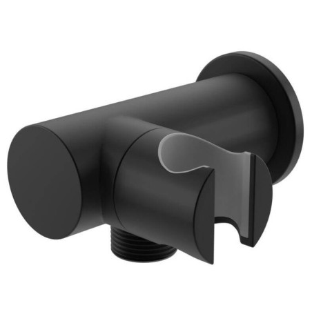 Uchwyt Słuchawkowy Z Przyłączem Wody Experience Black QW004AEB Kohlman