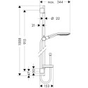 Zestaw Prysznicowy Raindance Select 150 Unica Chrom 27803400 Hansgrohe - Outlet Zestaw Prysznicowy Raindance Select 150 Unica Chrom 27803400 Hansgrohe - Outlet