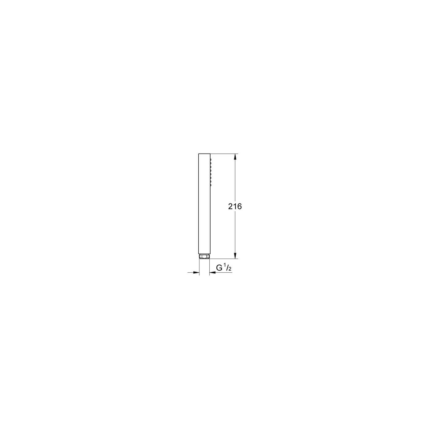 Jednostrumieniowy Prysznic Ręczny Euphoria Cube Stick 27698000 Grohe Jednostrumieniowy Prysznic Ręczny Euphoria Cube Stick 27698000 Grohe