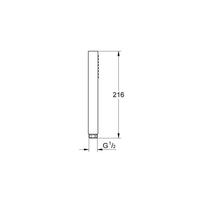 Jednostrumieniowy Prysznic Ręczny Euphoria Cube Stick 27698000 Grohe Jednostrumieniowy Prysznic Ręczny Euphoria Cube Stick 27698000 Grohe