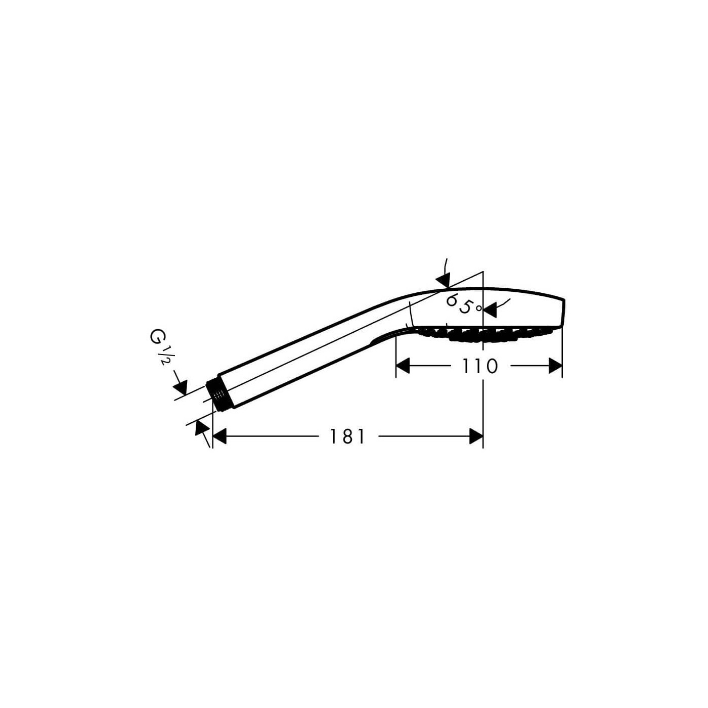 Słuchawka Prysznicowa Croma Select E Multi 26810400 Hansgrohe Słuchawka Prysznicowa Croma Select E Multi 26810400 Hansgrohe