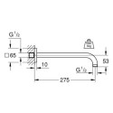Ramię Prysznica 275 mm Rainshower 27488000 Grohe Ramię Prysznica 275 mm Rainshower 27488000 Grohe