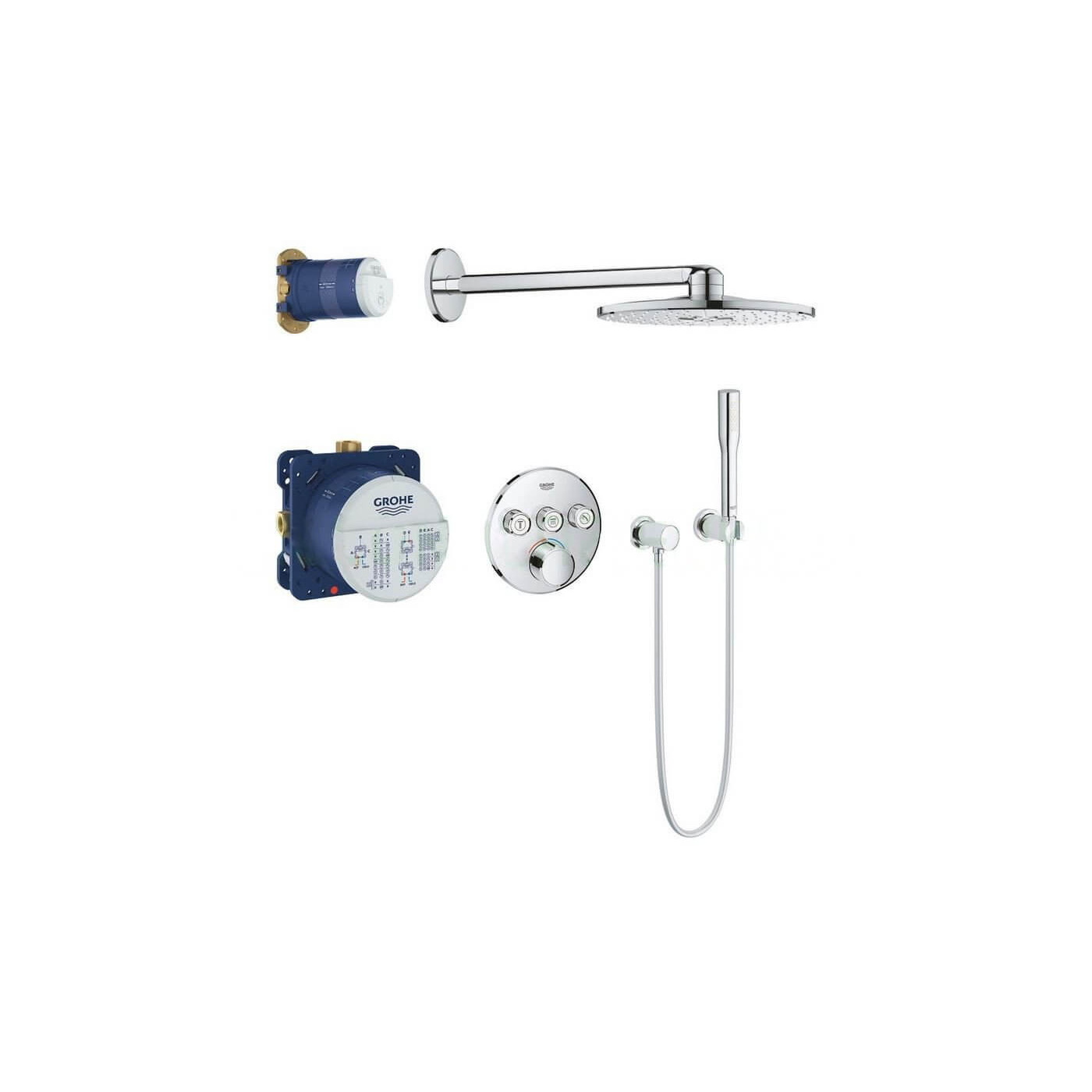 Podtynkowy Zestaw Prysznicowy SmartControl 34709000 Grohe Podtynkowy Zestaw Prysznicowy SmartControl 34709000 Grohe