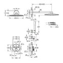 Podtynkowy Zestaw Prysznicowy SmartControl 34709000 Grohe Podtynkowy Zestaw Prysznicowy SmartControl 34709000 Grohe
