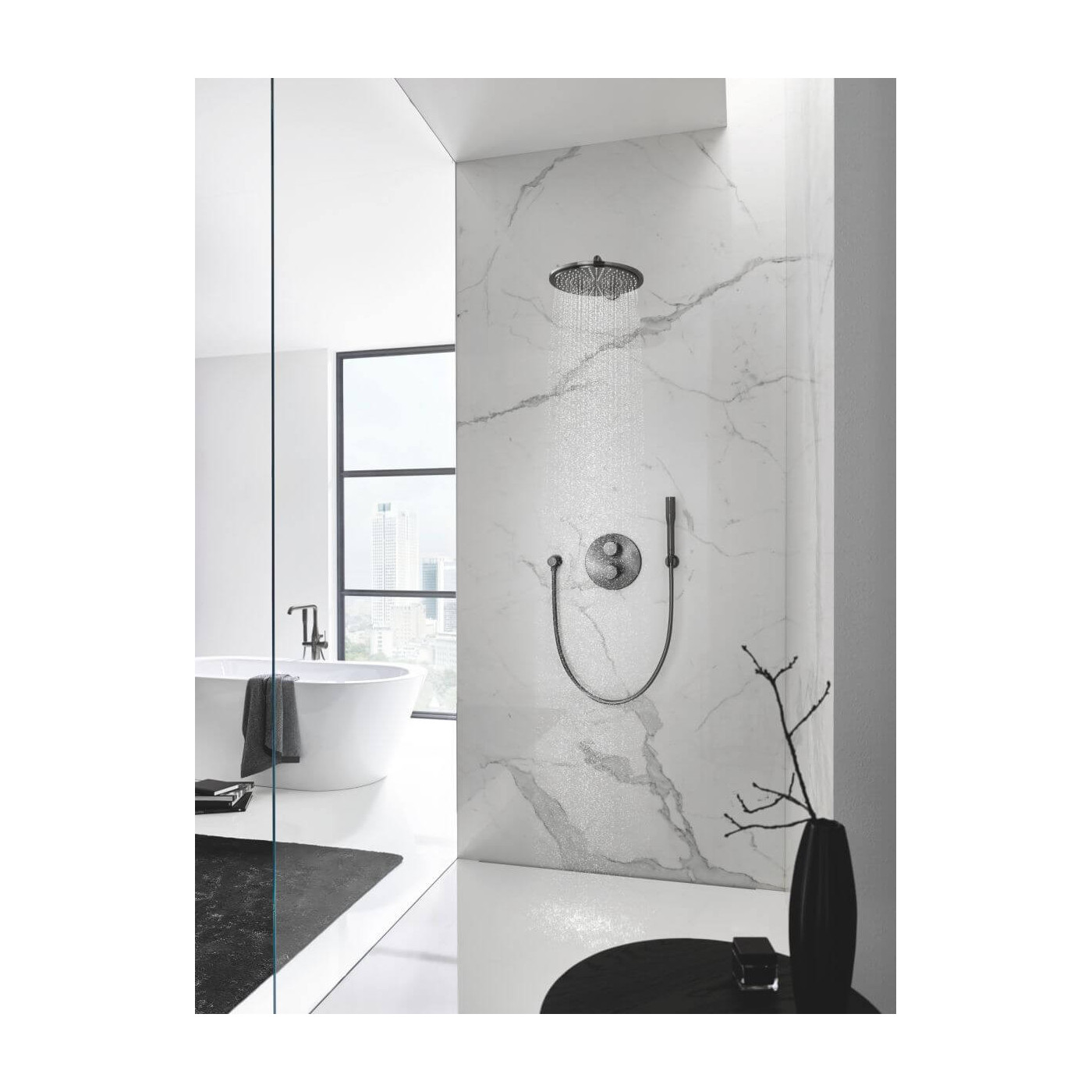 Deszczownica Z Ramieniem Rainshower Cosmopolitan 310 Brushed Hard Graphite 26066AL0 Grohe Deszczownica Z Ramieniem Rainshower Cosmopolitan 310 Brushed Hard Graphite 26066AL0 Grohe