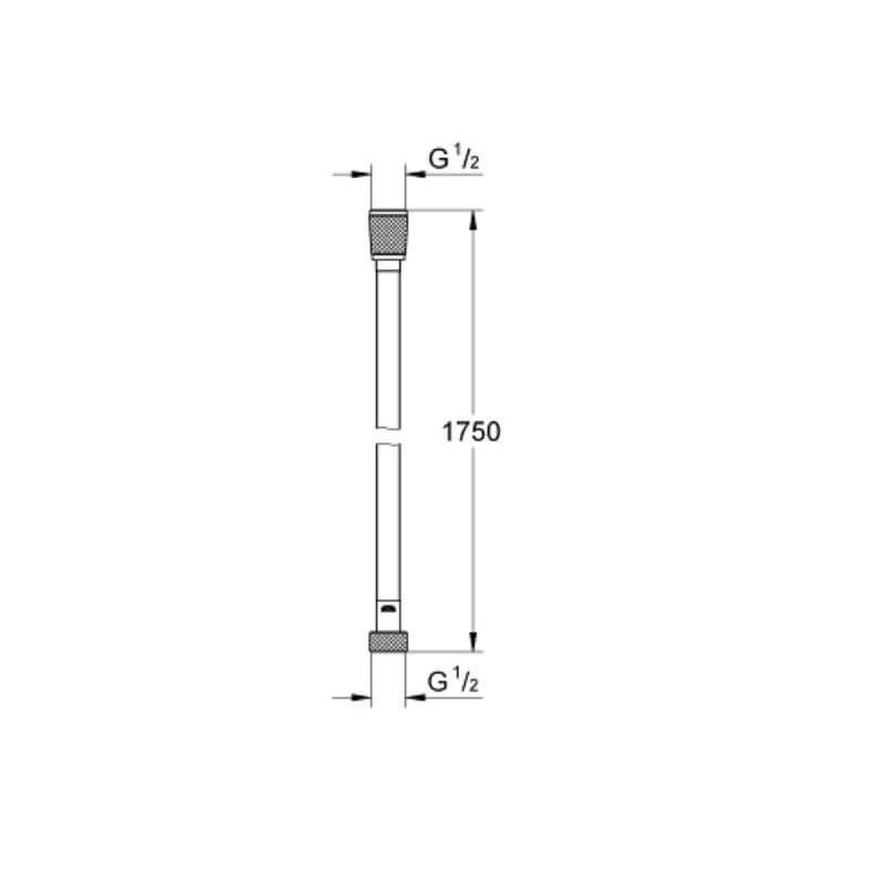 Wąż Prysznicowy Silverflex 1,75m Hard Graphite 28388A00 Grohe Wąż Prysznicowy Silverflex 1,75m Hard Graphite 28388A00 Grohe