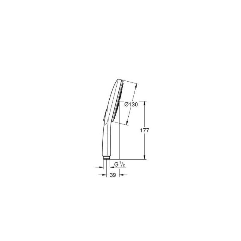 Słuchawka Rainshower Smartactive Warm Sunset 26574DA0 Grohe Słuchawka Rainshower Smartactive Warm Sunset 26574DA0 Grohe