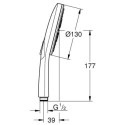 Słuchawka Rainshower Smartactive Brushed Hard Graphite 26574AL0 Grohe Słuchawka Rainshower Smartactive Brushed Hard Graphite 26574AL0 Grohe