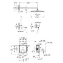 Zestaw Prysznicowy Eurocube 25238000 Grohe Zestaw Prysznicowy Eurocube 25238000 Grohe