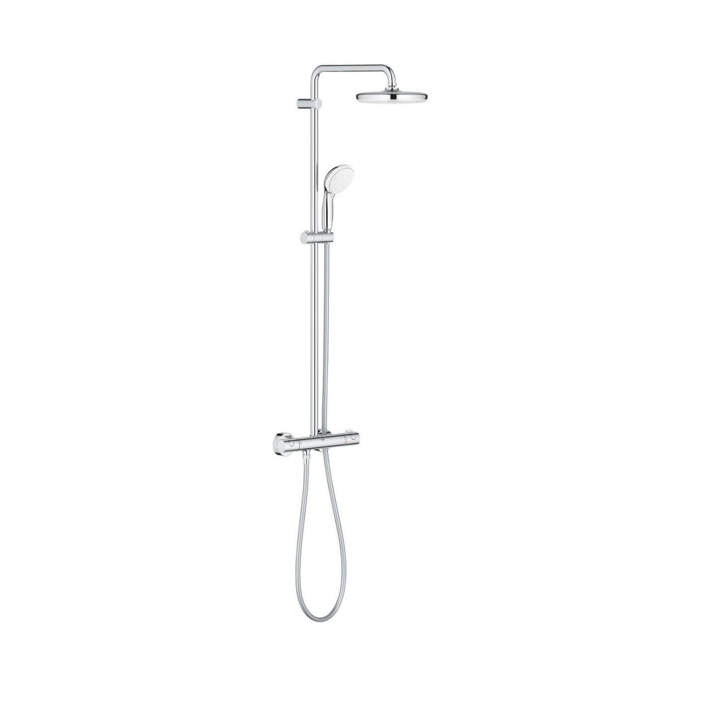 System Prysznicowy Bau System 210 Z Termostatem Chrom 26699000 Grohe System Prysznicowy Bau System 210 Z Termostatem Chrom 26699000 Grohe
