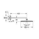 Deszczownica Rainshower Mono 310 Cube 422mm 26564AL0 Grohe Deszczownica Rainshower Mono 310 Cube 422mm 26564AL0 Grohe