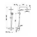 Kolumna Moza Prysznicowa Termostatyczna Czarna 225 mm 5736-910-81 KFA Kolumna Moza Prysznicowa Termostatyczna Czarna 225 mm 5736-910-81 KFA